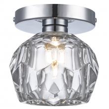 Trans Globe 11660 PC - 1LT SCONCE-CRYSTAL SHADE-PC